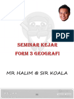 Seminar Kejar Form 3 Geo MR Halim 11.07.2021