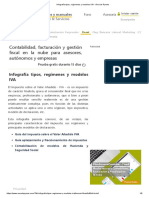 Infografía Tipos, Regímenes y Modelos IVA - Área de Pymes