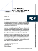 Monografias IAvh-BIOTRADE. Tendencias Del Mercado Internacional para Recursos Genéticos y Bioquímicos