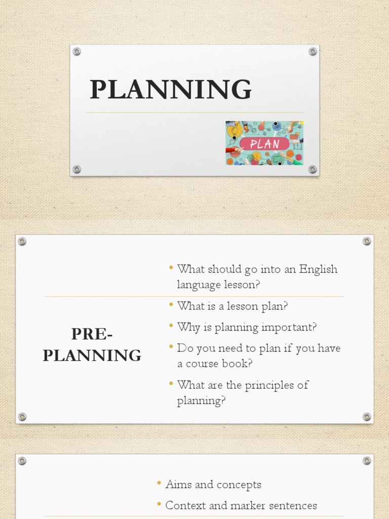 Lesson Planning Pdf Lesson Plan Teaching