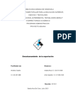 Sexta Asignacion Desadunamiento de La Exportacion Valoracion Aduanera