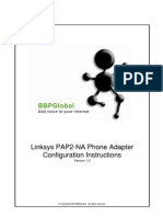 Linksys PAP2-NA Phone Adapter Configuration Instructions