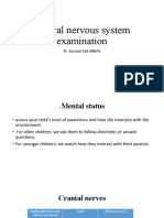Central Nervous System Examination