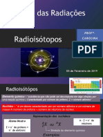 Física das radiações: radioisótopos e suas aplicações