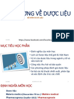 1 Đại Cương Về Dược Liệu