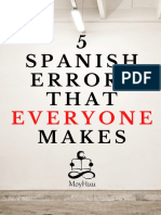 5 Spanish Errors That EVERYONE Makes
