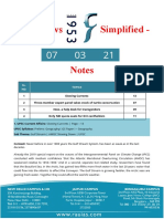 Daily News Simplified - DNS Notes: SL. NO. Topics The Hindu Page No