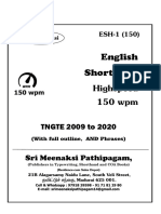 Sri Meenaksi Pathipagam shorthand notes for English 150 wpm dictation (2009-2020