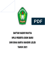 Daftar Hadir Panitia