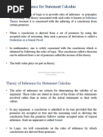 Theory of Inference For Statement Calculus