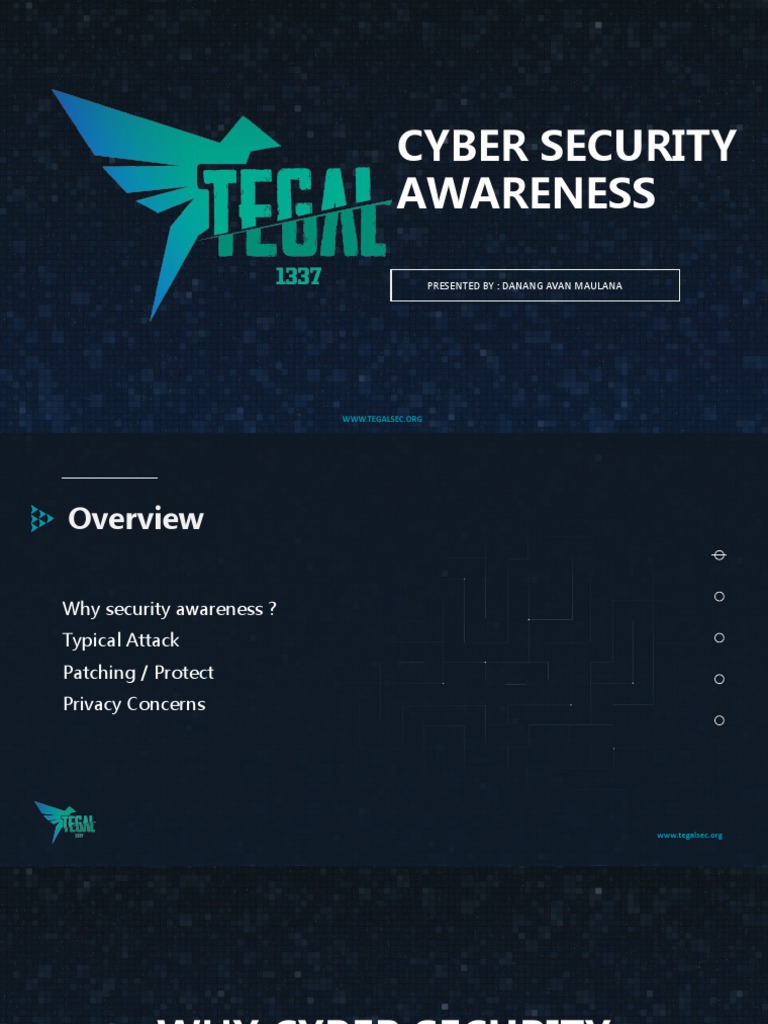 Cyber Security Awareness by Tegal1337 | PDF | Computer Security | Security