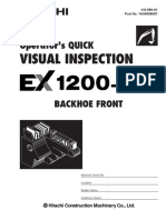 Daily Inspection Sheets for Hitachi Hydraulic Excavators