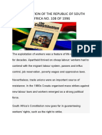 Constitution of The Republic of South Africa No
