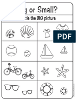 Big and Small Worksheets PDF