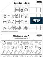 ABC Pattern Worksheets PDF