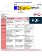 Hoja de Seguridad Cloro