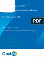 Request For Proposal (RFP) Gavi Civil Society Organizations Hosting Arrangement 097-2021-GAVI-RFP