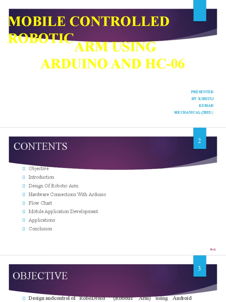 On Robotic Arm Control With Arduino Circuit Diagram