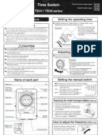 Panasonic TB358K Installation Manual