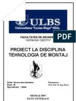 Proiect - Tehnologia de Montaj