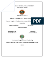 "Selective Repeat Arq Protocol": Jnana Sangama, Belagavi