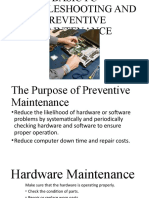 Basic PC Troubleshooting and Preventive Maintenance