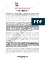 Carta Abierta de Humberto Mercado