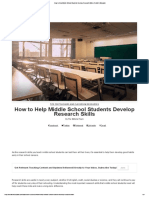 How To Help Middle School Students Develop Research Skills