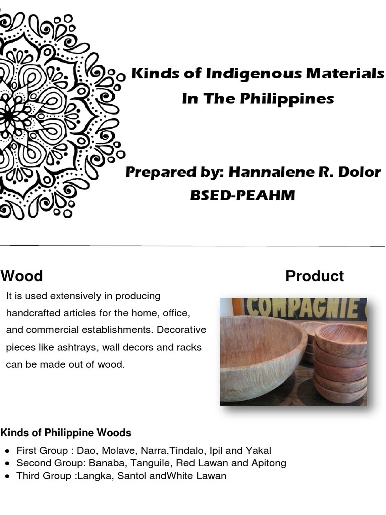 Kinds of Indigenous Materials | PDF