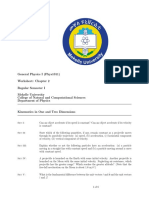 General Physics Worksheet