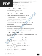 Grade 11 Math Unit 1 Test Questions | PDF | Function (Mathematics ...