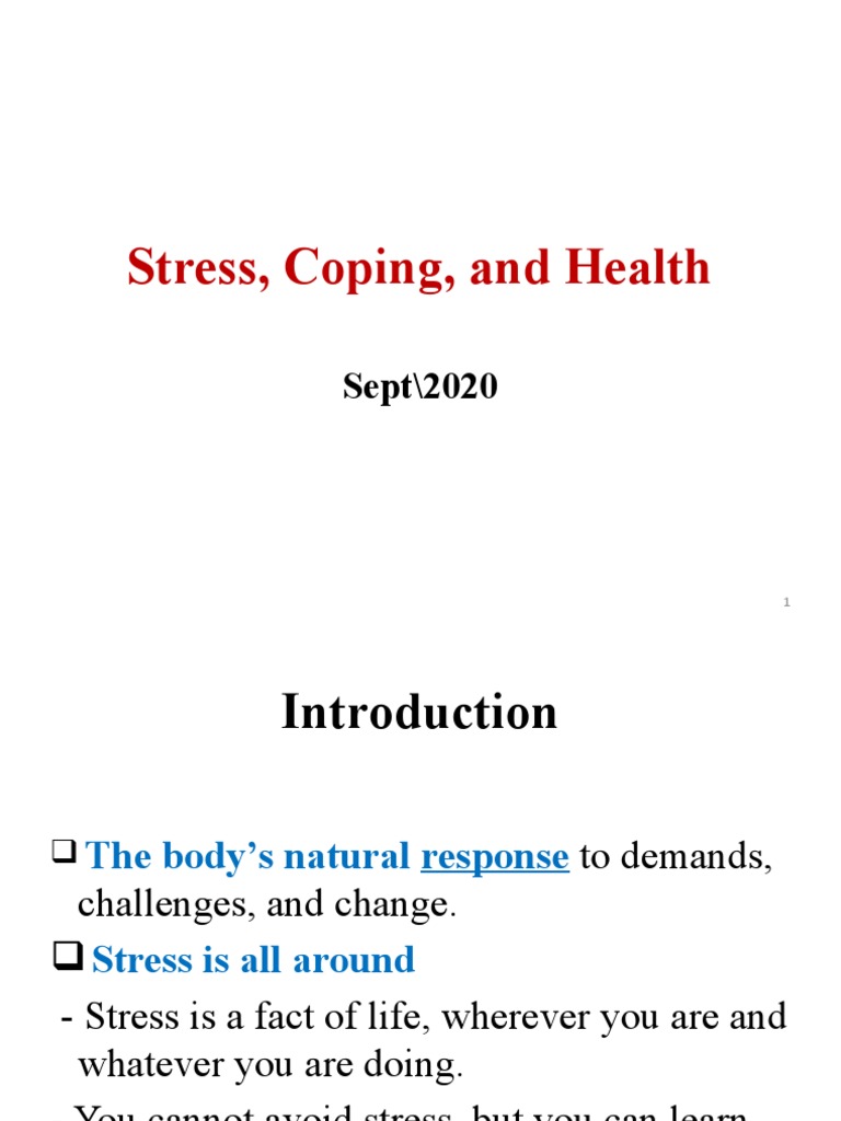 Understanding Stress and Coping Mechanisms | PDF | Stress (Biology ...