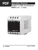 Operating Instructions Rish CON VI HZ Without Display