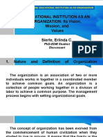 SIERTE EDM606 - PPT Report EDUCATIONAL INSTITUTION AS AN ORGANIZATION