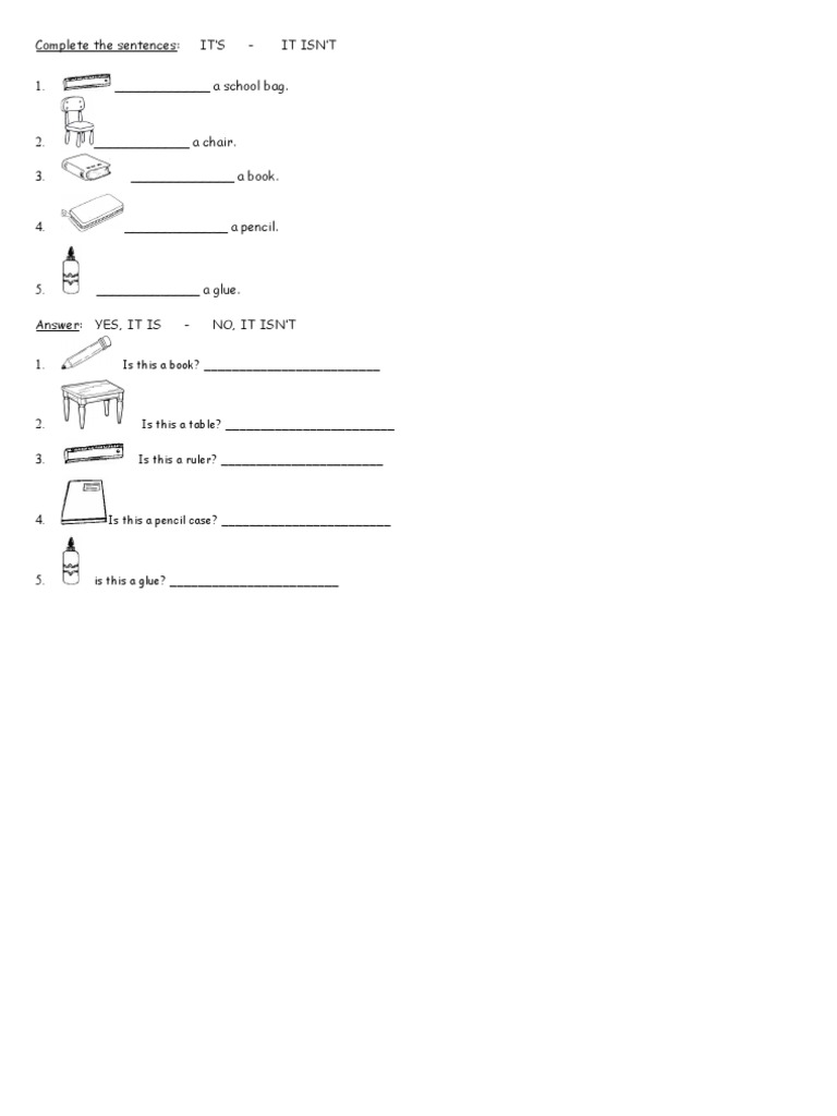 School Objects | PDF