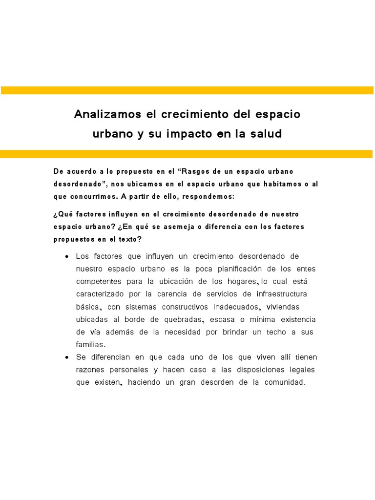 Impacto del Crecimiento Urbano en Salud | PDF | Área urbana | Science