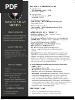 MayuriVilasMestry - Resume