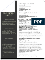 MayuriVilasMestry - Resume