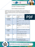 Learning Activity 3 / Actividad de Aprendizaje 3 Evidence: I Can't Believe It! / Evidencia: ¡No Puedo Creerlo!