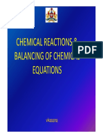 Chemical Reactions & Balancing of Chemical Equations Equations