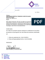 Modificación Pólizas Cto 1138 de 2020