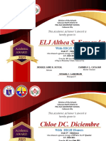 ELJ Althea S. Fernandez: Academic Award