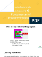 Computing Fundamentals: Lesson 4