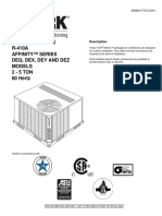 Technical Guide R-410A Affinity™ Series Deq, Dex, Dey and Dez Models 2 - 5 TON 60 Hertz