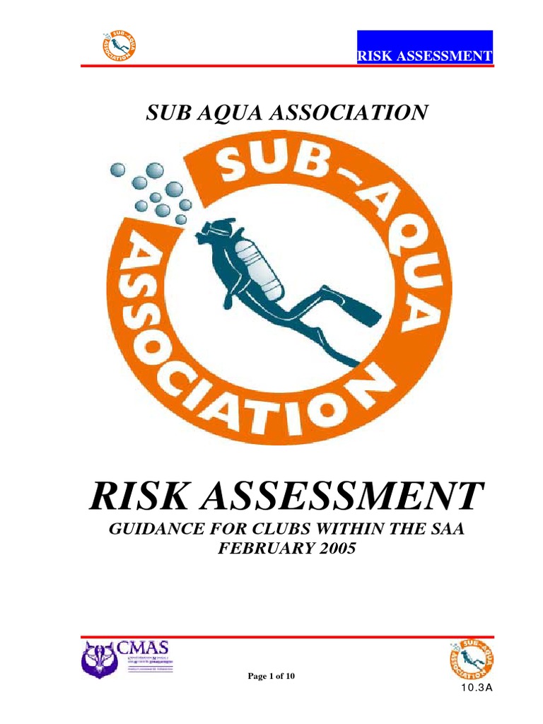 Diving Risk Assessment Guidance | PDF | Scuba Diving | Risk