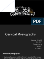 Cervical Myelography