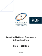 Lesotho National Frequency Allocation Plan