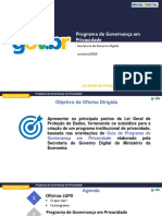 Programa de Governança em Privacidade para LGPD