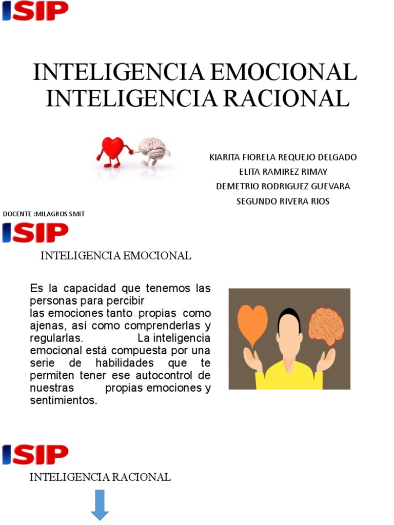 Inteligencia Emocional Inteligencia Racional | PDF
