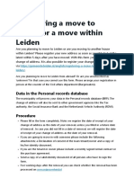 Registering A Move To Leiden or A Move Within Leiden: Data in The Personal Records Database